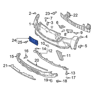 Mazda OE - Front License Plate Bracket