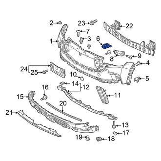 Mazda OE - Front Left Inner Bumper Cover Bracket