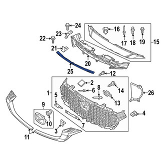 Mazda OE - Center Radiator Support Access Cover Bracket