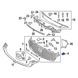 Mazda OE - Upper Grille Retainer