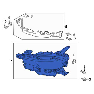 Mazda OE - Front Right Headlight Assembly