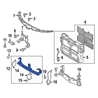 Mazda OE - Front Radiator Support Air Deflector