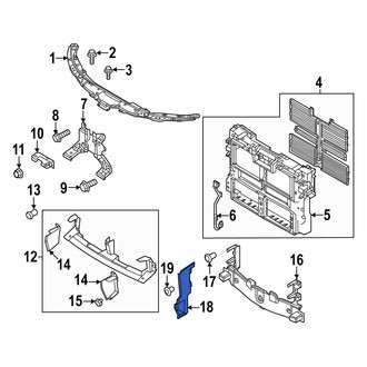 Mazda OE - Front Right Radiator Support Air Deflector