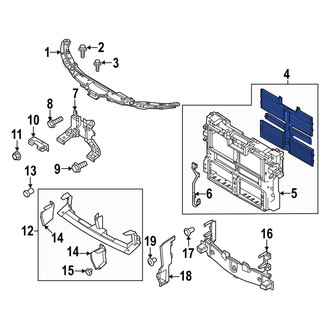 Mazda OE - Front Radiator Shutter Assembly