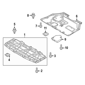 Mazda OE - Radiator Support - Splash Shields