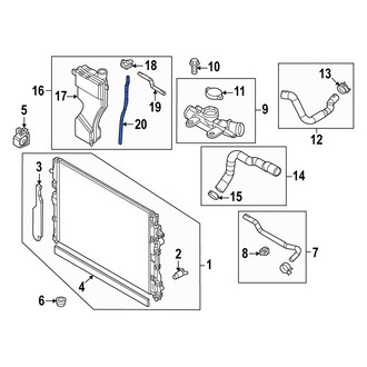 Mazda OE - Lower Engine Coolant Reservoir Hose