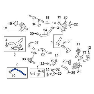 Mazda OE - Engine Coolant Reservoir Hose