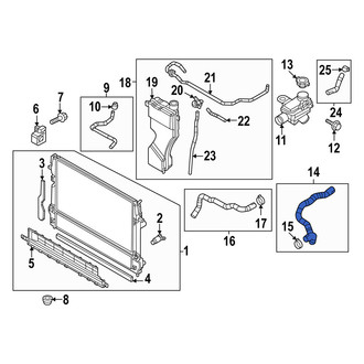 Mazda OE - Right Radiator Coolant Hose