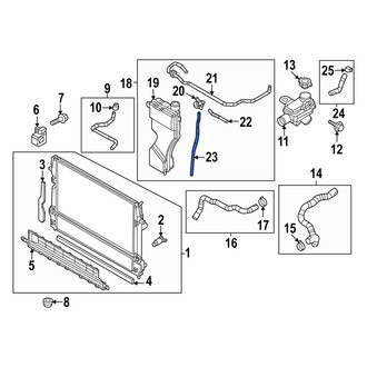Mazda OE - Lower Engine Coolant Reservoir Hose