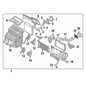 Mazda OE - HVAC Heater Core Gasket