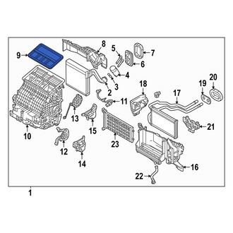 Mazda OE - HVAC Unit Case Seal Kit