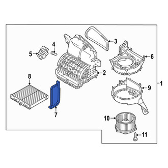 Mazda OE - HVAC Blower Case Seal