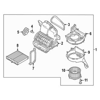 Mazda OE - HVAC Blower Case Assembly