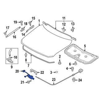 Mazda OE - Front Hood Latch