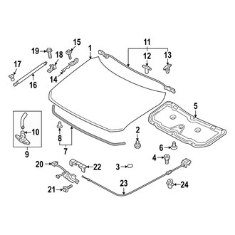 Mazda OE - Hood & Components