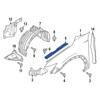 Mazda OE - Front Right Fender Filler Panel