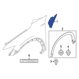 Mazda OE - Front Left Fender Molding