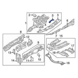 Mazda OE - Rear Right Lower Fender Apron Reinforcement Bracket