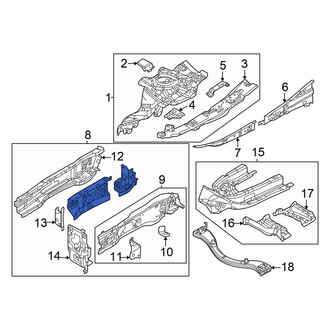 Mazda OE - Front Right Frame Side Member Assembly
