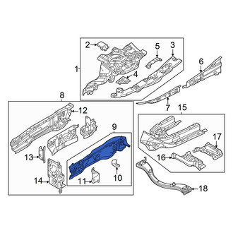 Mazda OE - Frame Side Member Assembly