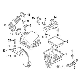 Mazda OE - Engine / Transaxle - Air Intake (Y Engine VIN Character)