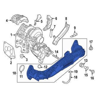Mazda OE - Turbocharger Outlet Tube
