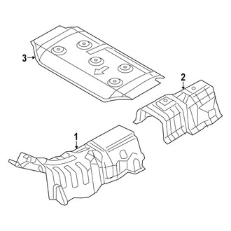 Mazda OE - Exhaust System - Heat Shields (M Engine VIN Character)