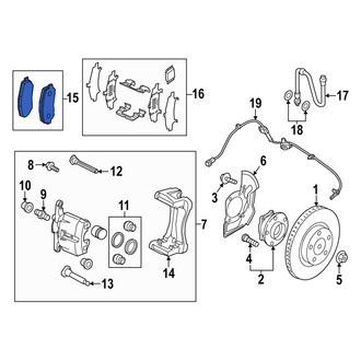 Mazda OE - Front Disc Brake Pad Set