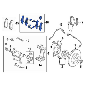 Mazda OE - Front Disc Brake Pad Set