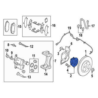 Mazda OE - Front Wheel Bearing and Hub Assembly