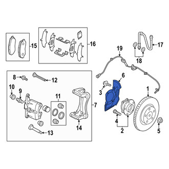 Mazda OE - Front Left Brake Dust Shield