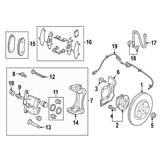 Mazda OE - Front Suspension - Brake Components