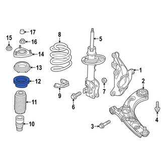 Mazda OE - Front Upper Coil Spring Insulator