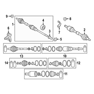 Mazda OE - Front Suspension - Drive Axles