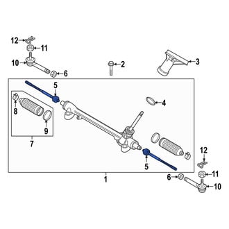Mazda OE - Outer Steering Tie Rod End