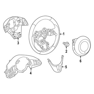 Mazda OE - Steering Wheel & Trim (W/O Heated Steering Wheel)