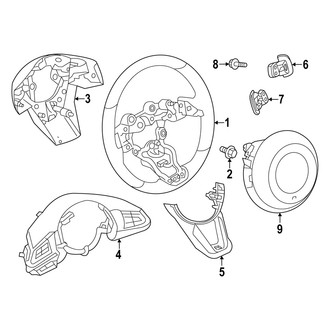 Mazda OE - Steering Wheel & Trim (With Heated Steering Wheel)