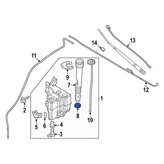 Mazda OE - Washer Fluid Reservoir Filler Pipe Grommet