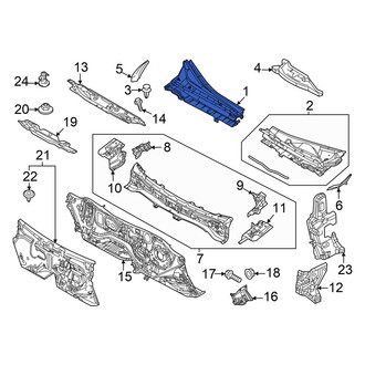 Mazda OE - Front Right Cowl Cover