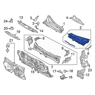 Mazda OE - Front Left Cowl Cover