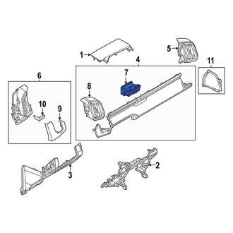 Mazda OE - Right Inner Dashboard Air Vent