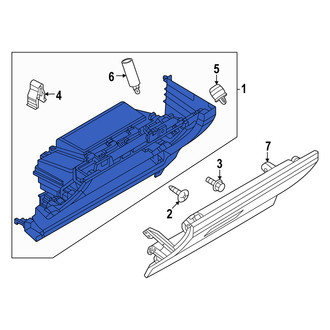 Mazda OE - Front Glove Box