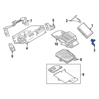Mazda OE - Lower Radio Bracket