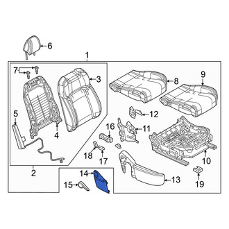 Mazda OE - Front Left Seat Belt Anchor Plate Cover