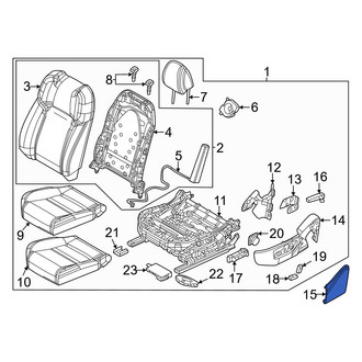 Mazda OE - Front Left Seat Belt Anchor Plate Cover