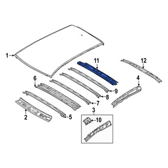 Mazda OE - Rear Roof Header Panel