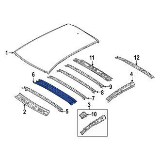 Mazda OE - Center Front Roof Panel Reinforcement