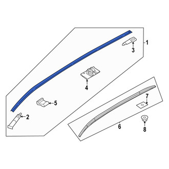 Mazda OE - Right Roof Molding