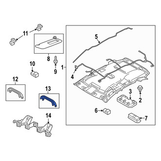 Mazda OE - Rear Right Interior Grab Bar