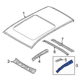 Mazda OE - Left Roof Side Rail